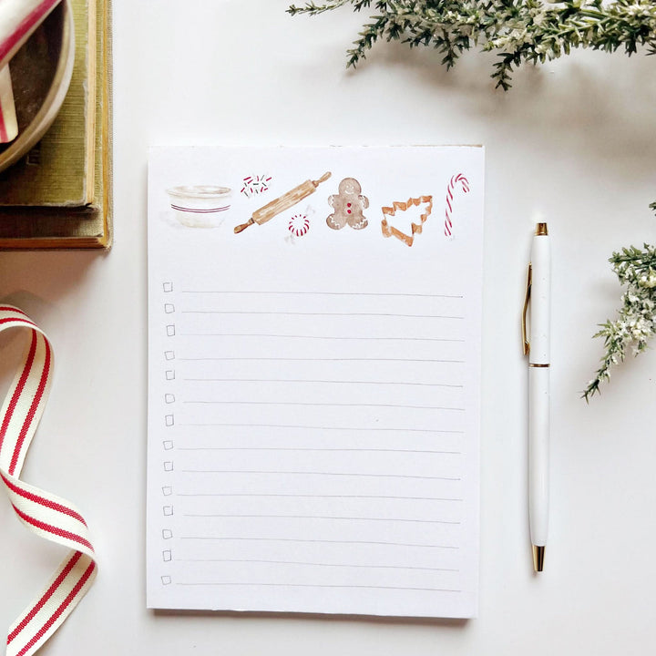 Christmas Checklist Notepad, christmas sweets
