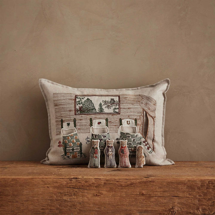 Three Little Bears Pocket Pillow Pillow Cover with Insert