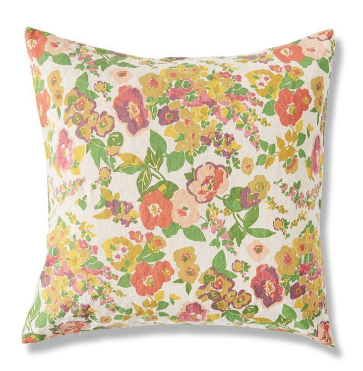 Marianne's Floral Cushion standard, with down insert