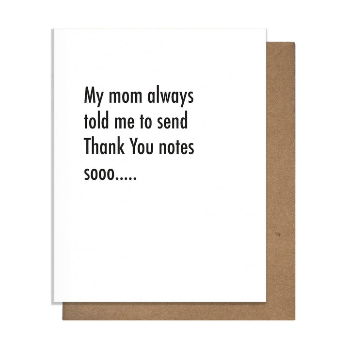 Mom Thanks - Thank You Card