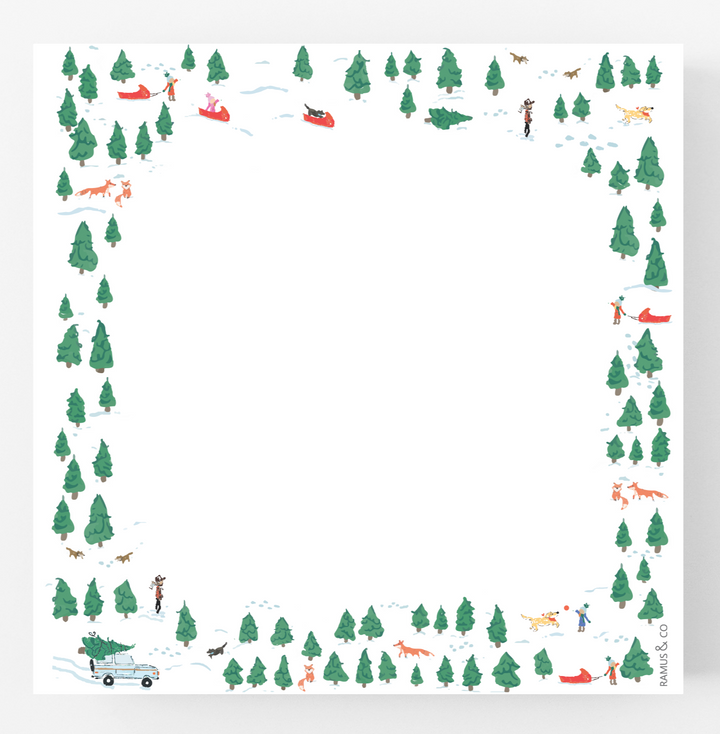 Pine Forest Square Notepad