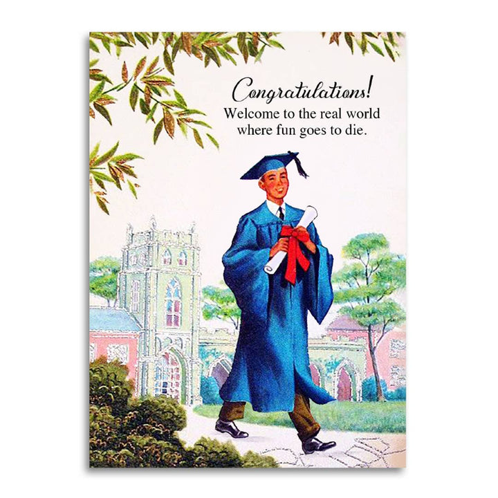 Real World Welcome Graduation Card 