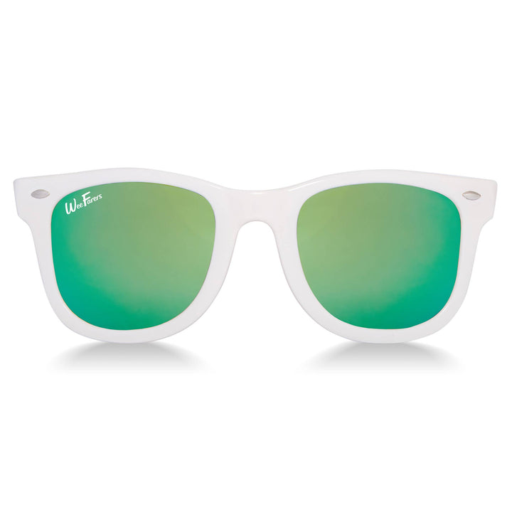 Polarized WeeFarers - White w/ Sea Green
