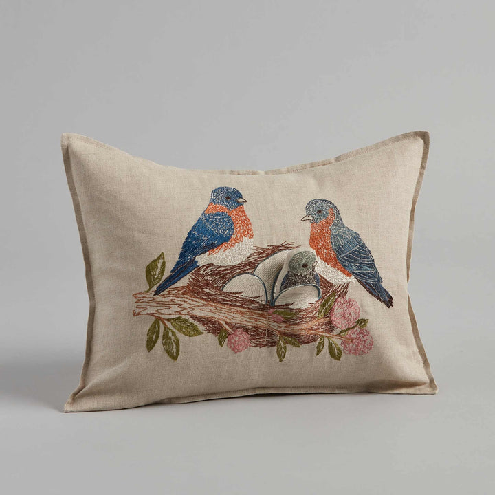 Bluebird Nest Pocket Pillow w/insert