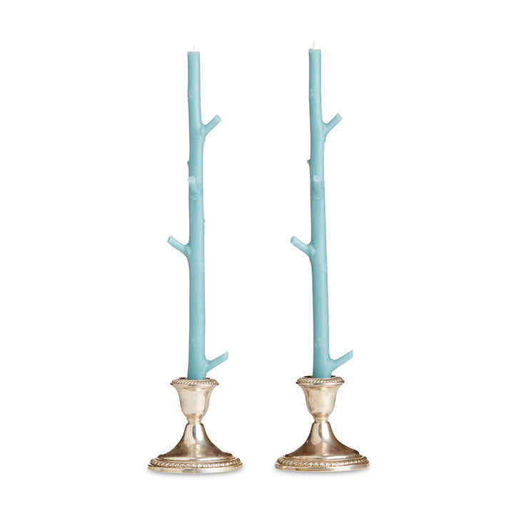 Stick Candle, Maple, Robin Blue