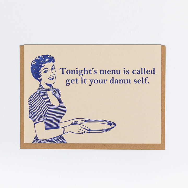 Tonight's Menu Greeting Card