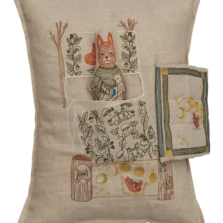 Goodnight Fox Pocket Pillow Cover w/Insert
