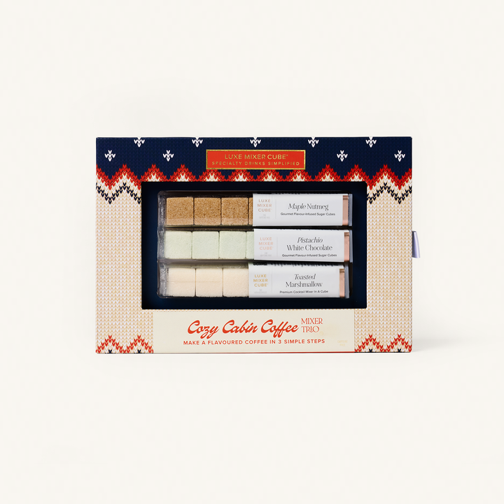 Winter Coffee Mixer Cube Trio: Maple, Pistachio, Marshmallow