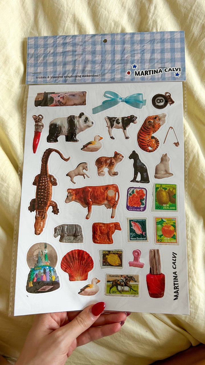 Trinkets Large Scrapbooking Stickersheet