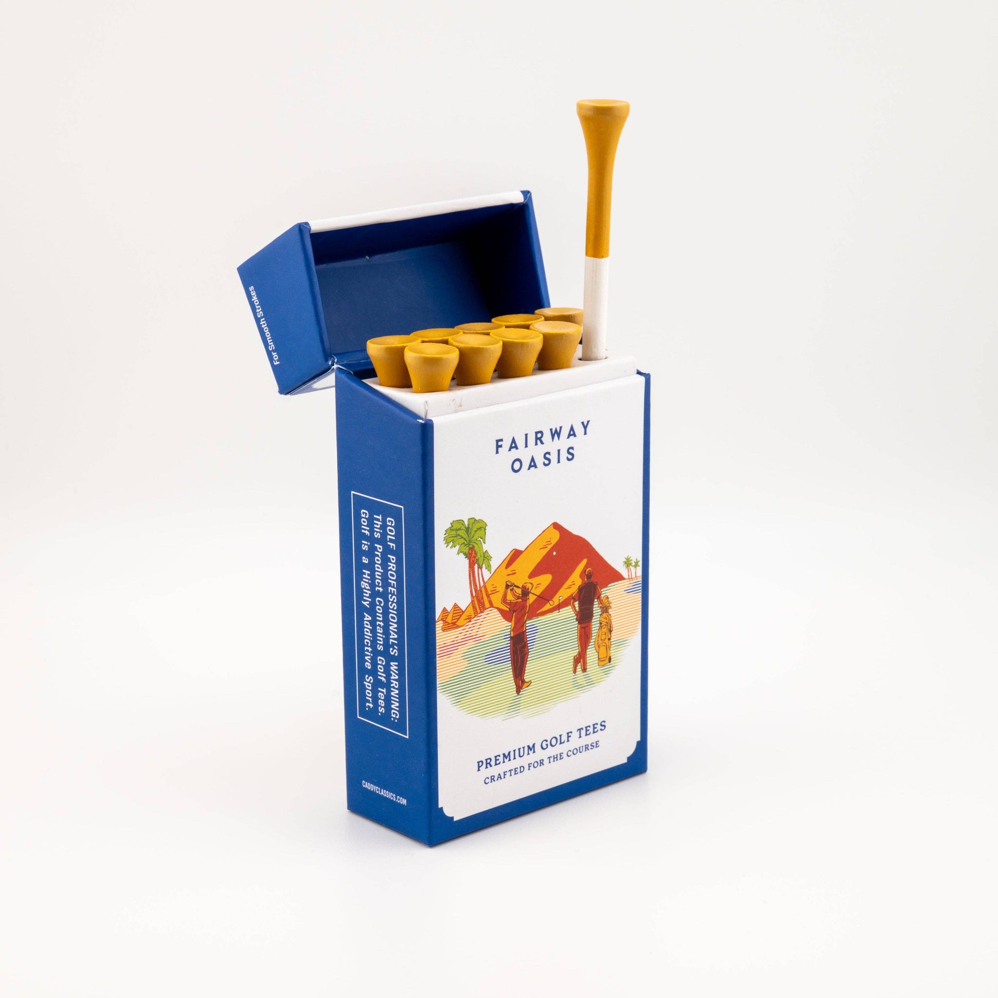 golf tees in a cigarette box Fairway Oasis golf tees in a cigarette box Fairway Oasis