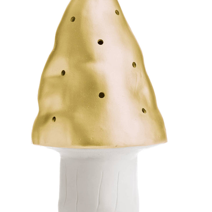 Small Mushroom w/plug, gold