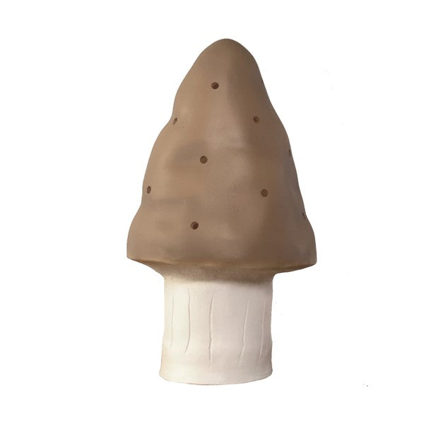 Small Mushroom Lamp w/Plug, chocolate