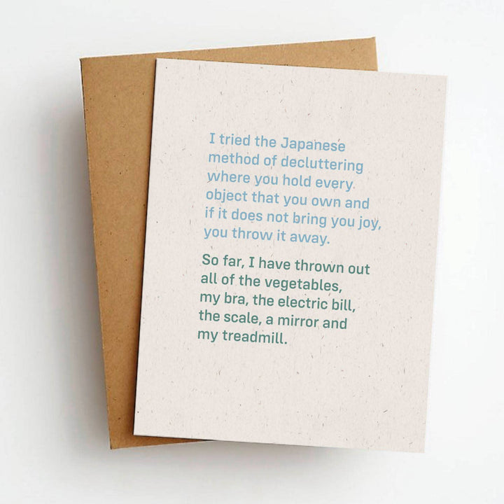 Decluttering Funny Everyday Greeting Card