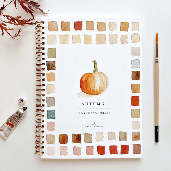 fall watercolor workbook