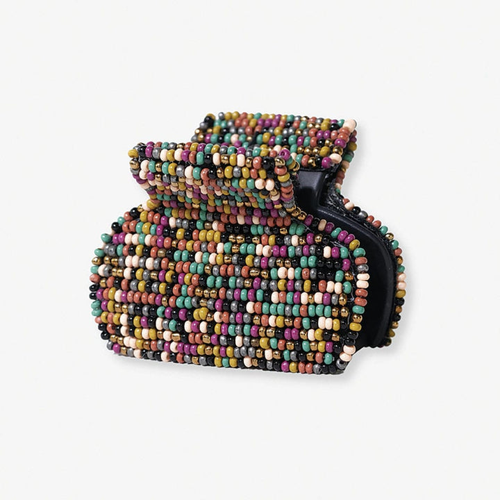 confetti beaded hair clip
