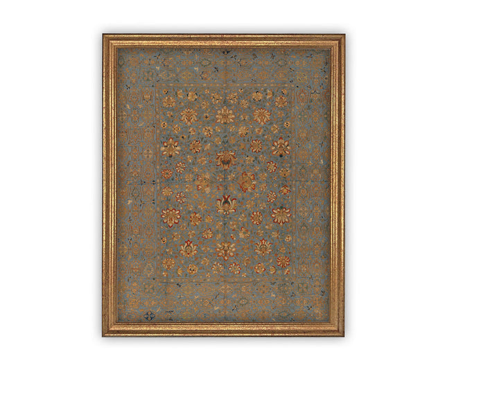 Tapestry Vintage Art, minna gold frame, 11 x14