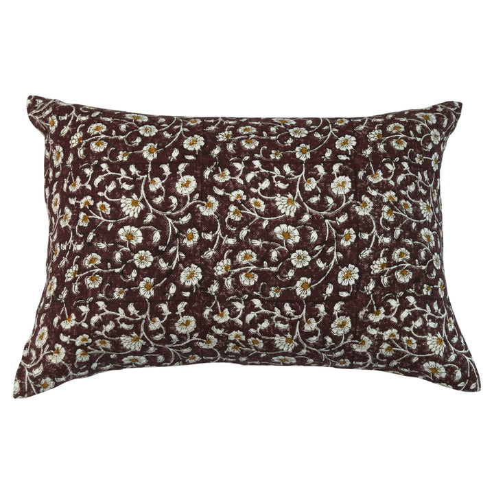 floral throw pillow