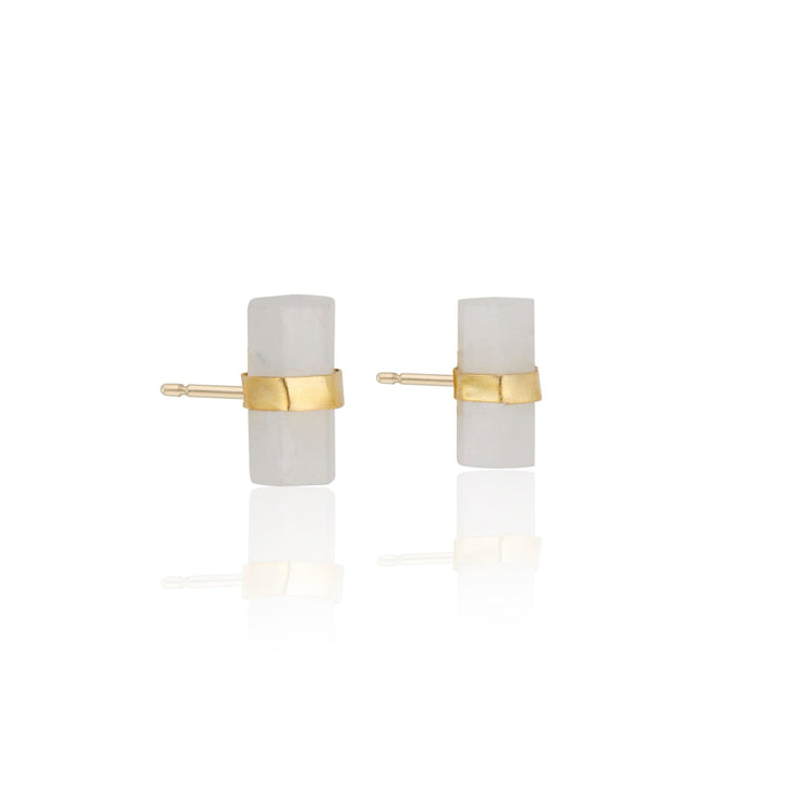 moonstone gold earrings
