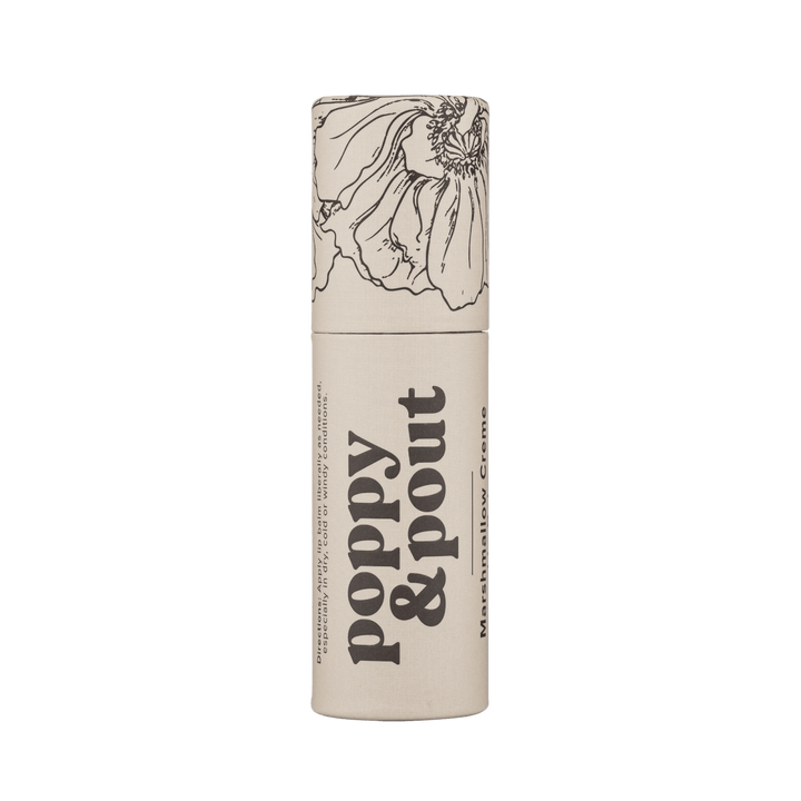 Poppy & Pout Lip Balm, Marshmallow Cream