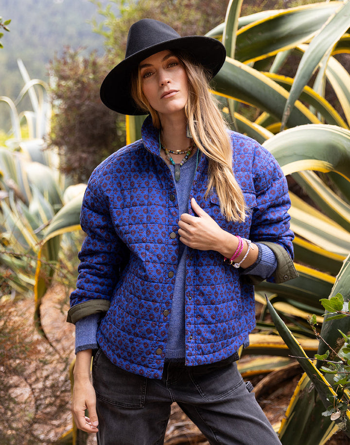 Marais Reversible Jacket, fir capri/batik