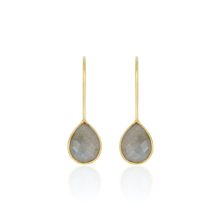Milan Drop Earrings, labradorite