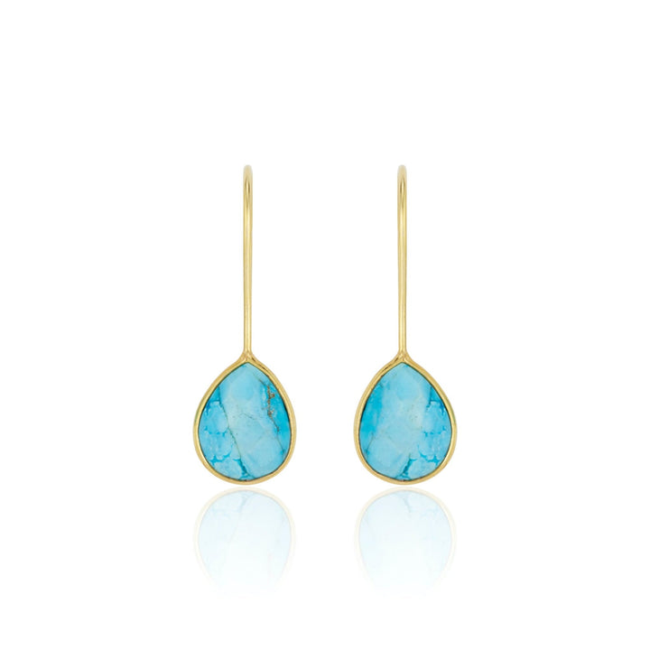 Milan Drop Earrings, turquoise