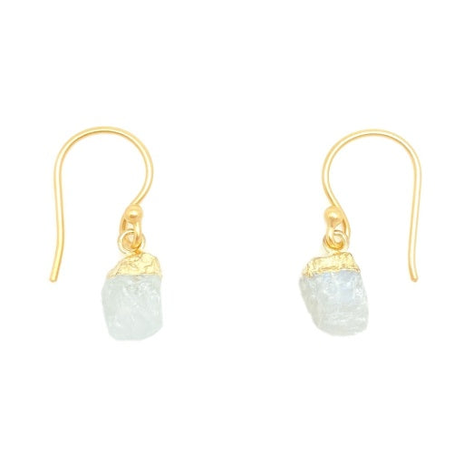 GEMSTONE NUGGET EARRINGS MOONSTONE