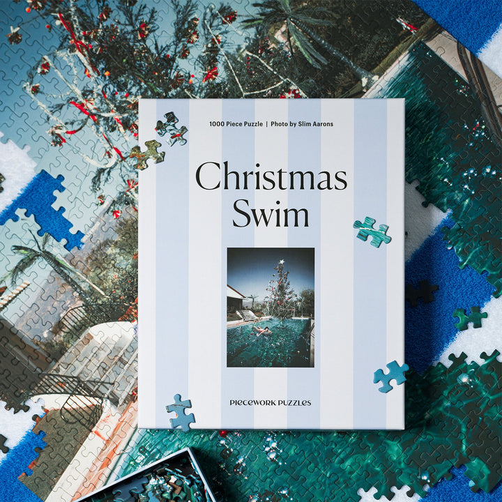 Christmas Swim - Slim Aarons Collab - 1000 Piece Puzzle