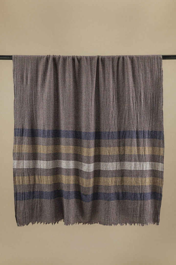 Wool Blanket No 72, grey stone