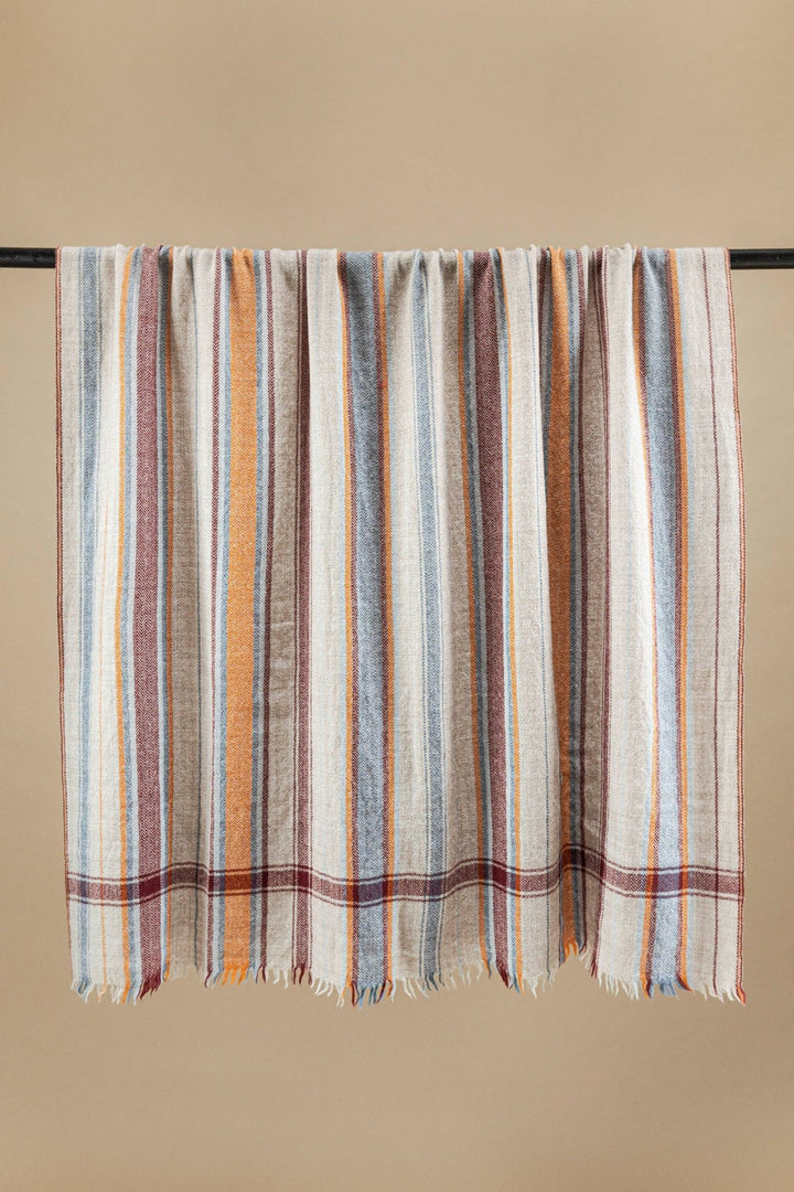 Wool Blanket No 76, terracotta