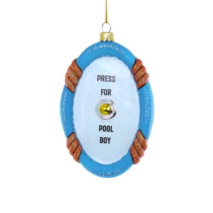 Press For Pool Boy Ornament