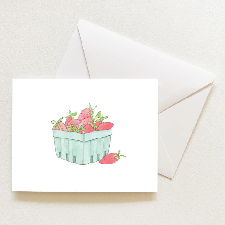 Strawberries Boxed Note Cards
