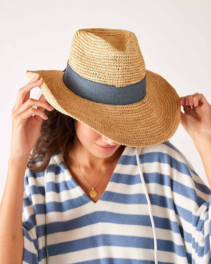 Seagrove Straw Hat - Blue - One Size