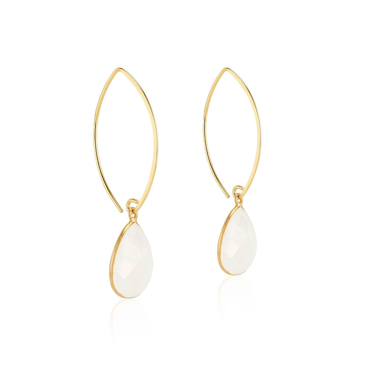 Simone Marquis Earrings, Moonstone