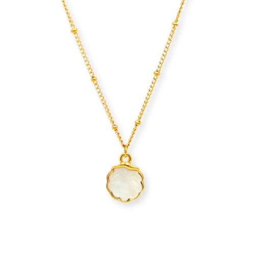 COCKLE MOTHER PEARL NECKLACE ~ SALTY SHELLS