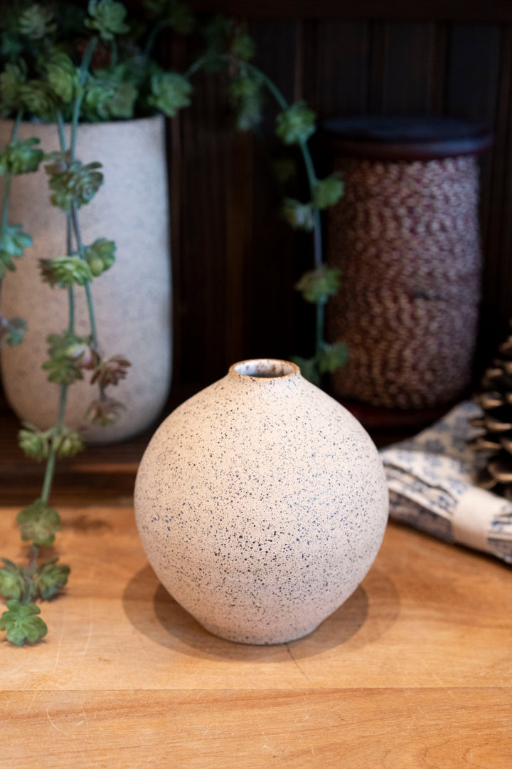 LWP Round Speckled Vase