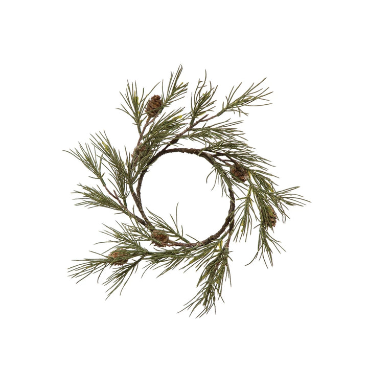 Round Faux Pine Wreath 10