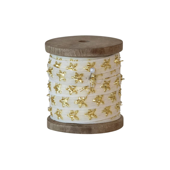 Fabric Ribbon on Wood, 10 yards