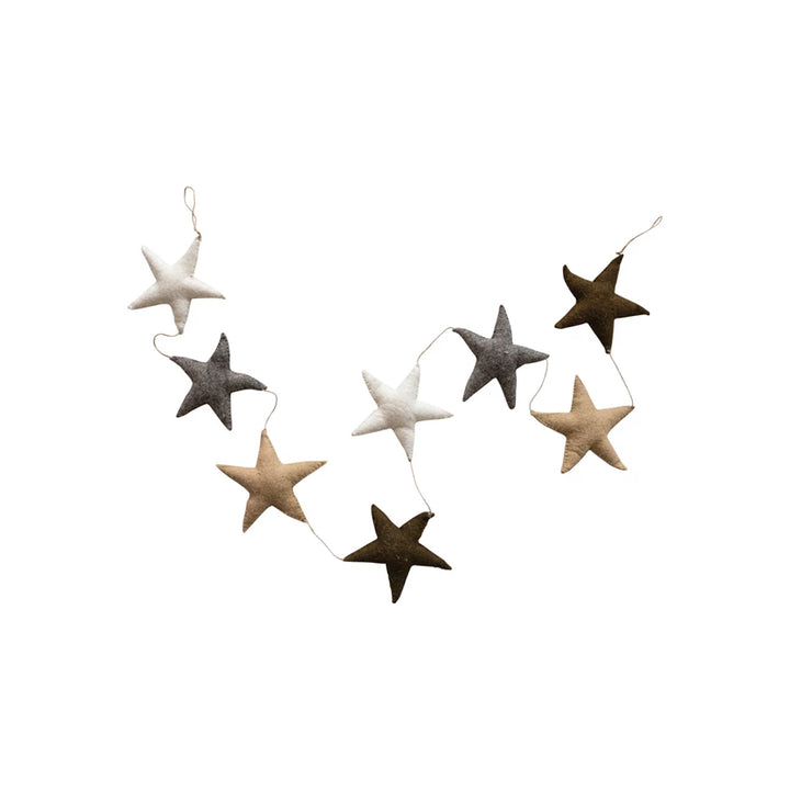 Wool Felt Star Garland 72