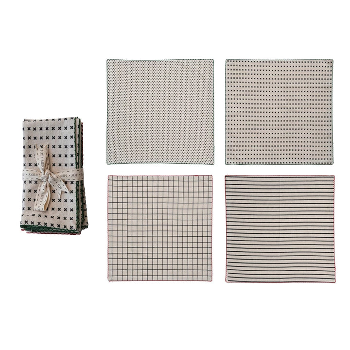 Holiday Napkins, set of 4 Cotton 18