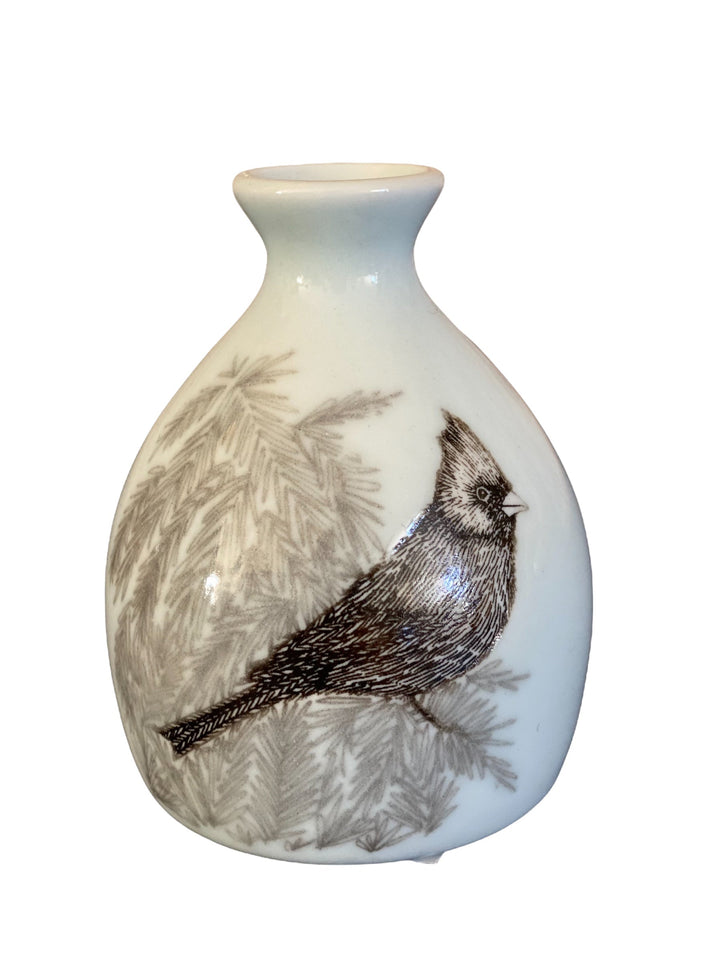 bird flower vase