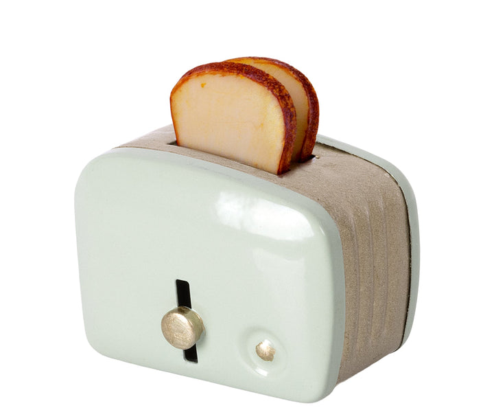 Miniature Toaster and Bread, mint