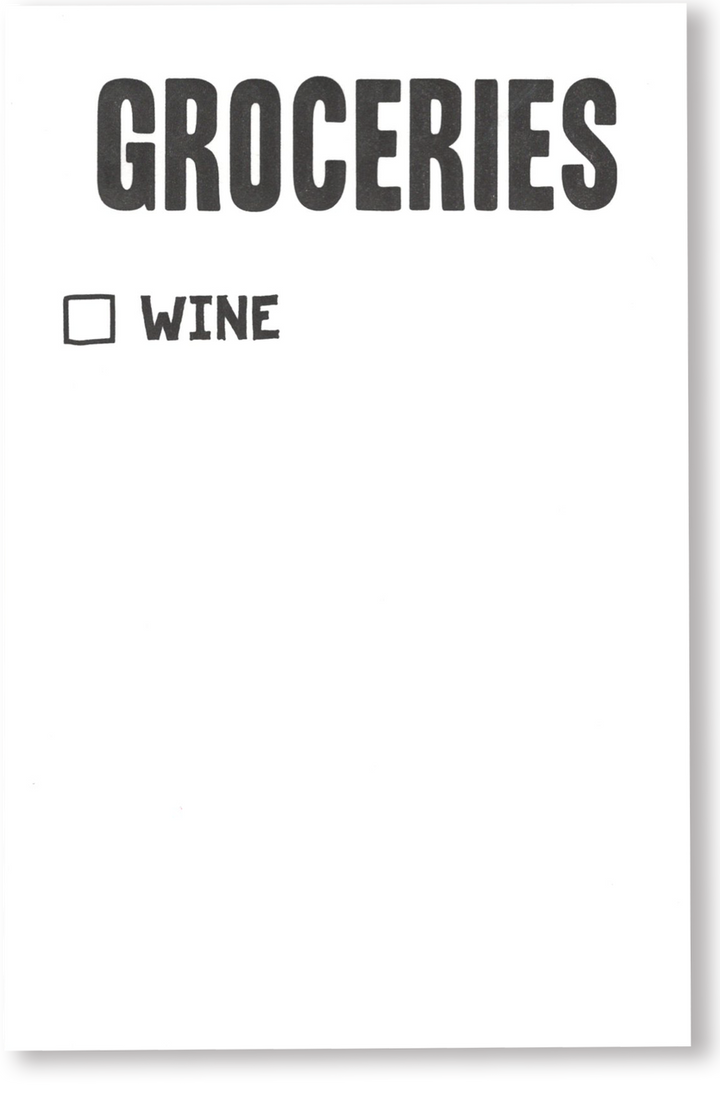 Wine Grocery Scratch Pad