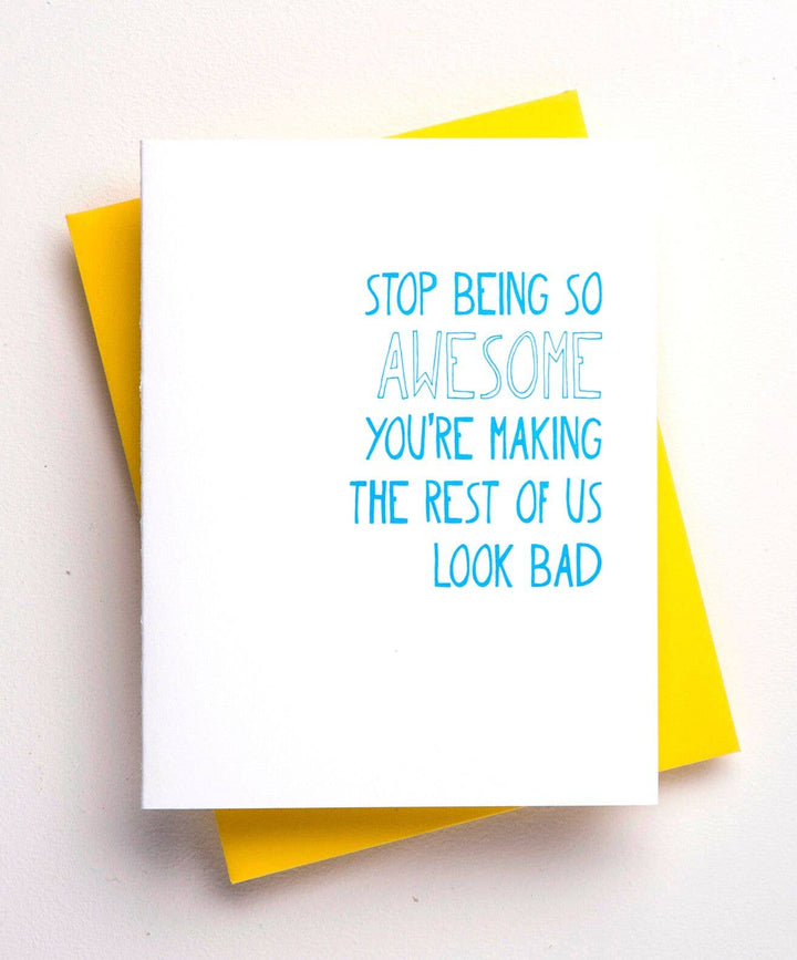 Congratulations on Being Awesome Card - Greeting Card