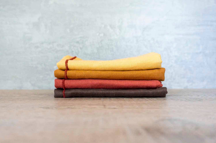 Curated 100% Linen Napkins - Wheat Field Mix (Set of 4)