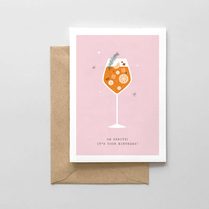 Oh Spritz! It's Your Birthday! Aperol Spritz Design