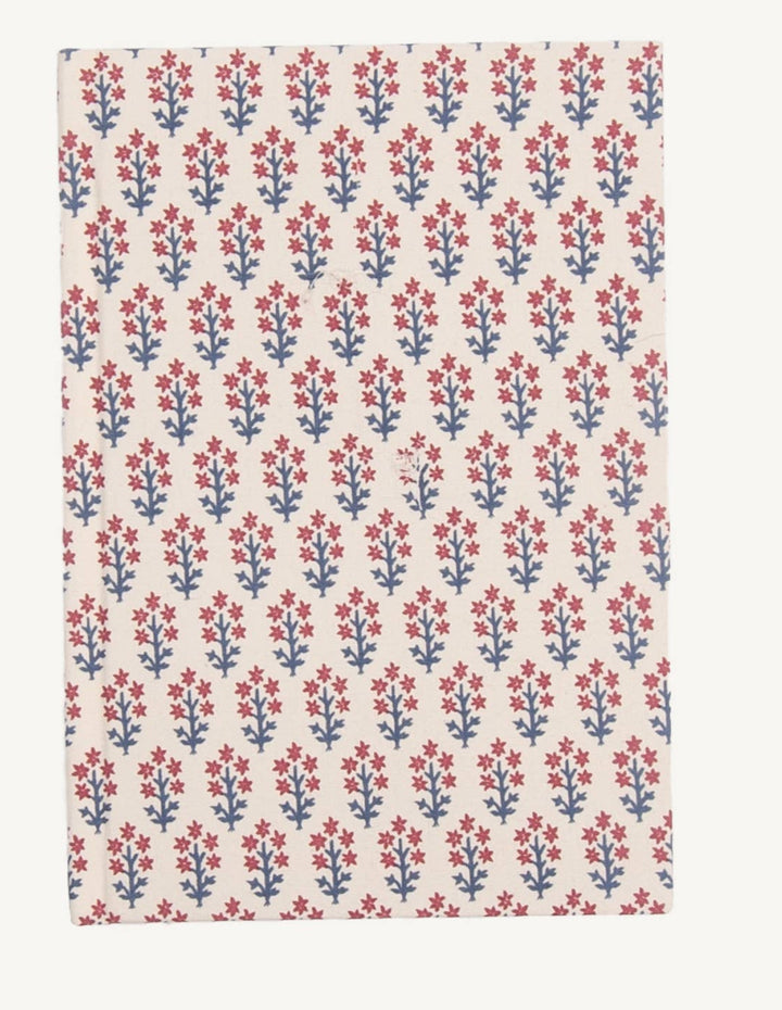 Blockprint Hardbound Journal Large - Red & Navy