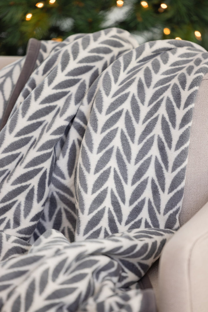 ChappyWrap, Knit Stitch Grey Blanket