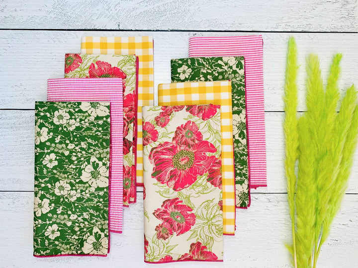 Picnic Cloth Napkin Bundle, set of eight