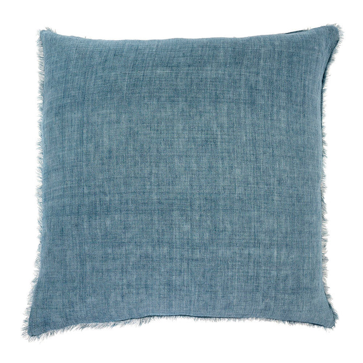 blue throw pillow